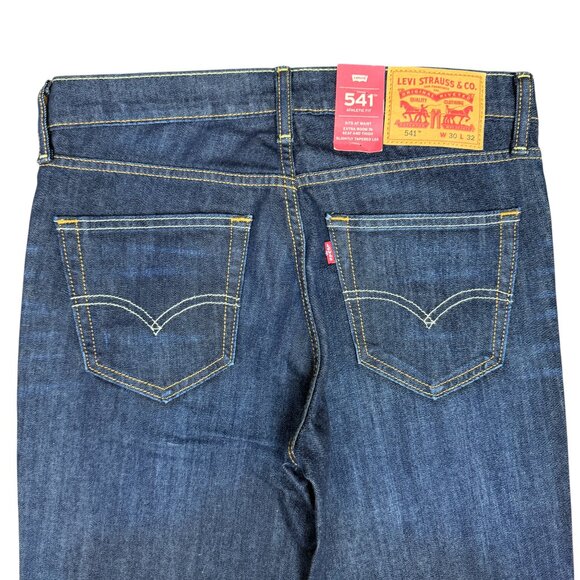 NWT Men's LEVI'S 541 Athletic Fit Dark Wash Stretch Denim Jeans | Size 30 x‎ 32 - Picture 6 of 14